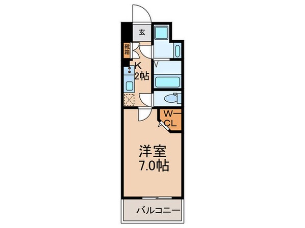 ミラージュパレス難波幸町の物件間取画像